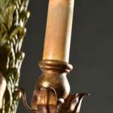 Dekorative Wandapplike "Flötenspieler unter Palme" im Colonial Stil, Holz und Metall farbig gefasst, 2flammig elektrifiziert, Anfang 20.Jh., 82x37,5x16cm - Foto 5