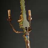 Dekorative Wandapplike "Flötenspieler unter Palme" im Colonial Stil, Holz und Metall farbig gefasst, 2flammig elektrifiziert, Anfang 20.Jh., 82x37,5x16cm - фото 7
