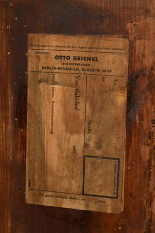 Schlichter Konsolspiegel mit Segmentgiebel, Mahagoni auf Weichholz furniert, 19.Jh., 125x50,5cm - Foto 5