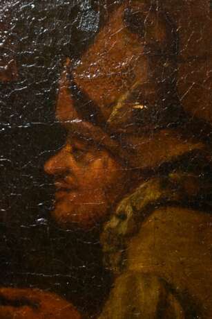 Unbekannter niederländischer Meister des 17./18.Jh. "Gast- oder Freudenhausszene", in der Art von Egbert van Heemskerk II (1635-1704), Öl/Leinwand, verso Provenienzangaben, Prunkrahmen, 47x37,5cm (m.R. 67x57cm)… - photo 6