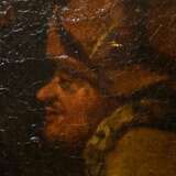 Unbekannter niederländischer Meister des 17./18.Jh. "Gast- oder Freudenhausszene", in der Art von Egbert van Heemskerk II (1635-1704), Öl/Leinwand, verso Provenienzangaben, Prunkrahmen, 47x37,5cm (m.R. 67x57cm)… - Foto 6