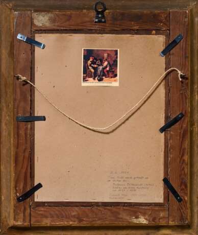 Unbekannter niederländischer Meister des 17./18.Jh. "Gast- oder Freudenhausszene", in der Art von Egbert van Heemskerk II (1635-1704), Öl/Leinwand, verso Provenienzangaben, Prunkrahmen, 47x37,5cm (m.R. 67x57cm)… - photo 9