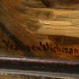 Krause-Wichmann, Eduard (1864-1927) "Alter Seemann", Öl/Leinwand auf Pappe kaschiert, u.l. sign., verso bez./betit., 46x47,5cm (m.R. 59x60,5cm), leicht verschmutzt - фото 3