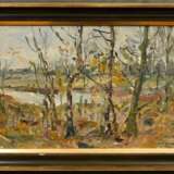 Feser, Albert (1901-1995) "Teich im Herbst" 1976, Öl/Malpappe, u.r. sign./dat., verso bez., 30,6x49cm (m.R. 41,5x59cm) - Foto 2