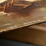 Unbekannter Maler des 19.Jh. „Seestück“ 1872 (Segler bei aufziehendem Sturm), Öl/Holz, u.l. undeutl. sign./dat., 28,5x38cm (m.R. 41x50,5cm), rest. - Foto 8