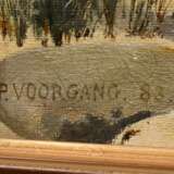 Vorgang, Paul (1860-1927) "Strandspaziergang" 1883, Öl/Leinwand, u.l. sign./dat., 30,5x50,5cm (m.R. 35,5x55,5cm), kleine Defekte der Maloberfläche - photo 5