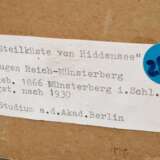 Reich-Münsterberg, Eugen (1866-1943) "Steilküste von Hiddensee", Öl/Malpappe, u.r. sign., verso bez., 49,5x70cm, Craquelé, Maluntergrund leicht gebogen - Foto 4