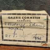 Tesdorpf-Edens, Ilse (1892-1966) "Kehrwiederspitze", Öl/Malplatte, u.r. sign., verso Klebeetikett "Galerie Commeter/Hbg.", 40x50cm (m.R. 50x60cm), min. Defekte der Maloberfläche - фото 5