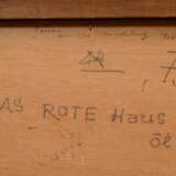 Feser, Albert (1901-1995) "Das Rote Haus (Mundsburg)" 1966, Öl/Leinwand auf Hartfaser kaschiert, u.l. sign./dat., verso bez./betit., 30x35cm (m.R. 39,5x45,5cm) - Foto 5