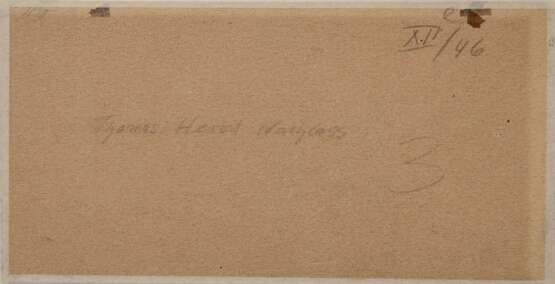 Herbst, Thomas (1848-1915) "Waldskizze", Bleistift, u.r. Prägestempel/ Nachlass, verso bez., 10x16,7cm, leicht fleckig, Lichtrand, Montagereste - Foto 3