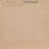 Hüther, Julius (1881-1954) "Abschied (Auer Dult)", Tinte, u. sign., auf Karton montiert, verso bez./gestempelt, 24x16,8cm (34x24cm), kleine Randdefekte, Provenienz: Slg. Gustav Bürger/ München - Foto 4