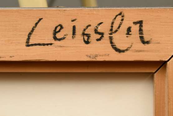 Leissler, Arnold (1939-2014) "Zyklus Nr. 5 Toskana (Castiglione Fiorentino)" 1986, Aquarell/Bleistift/Buntstift, u.l. sign./dat./bez., verso auf Rahmen sign., 20x29,3cm (m.R. 41x47cm) - Foto 5