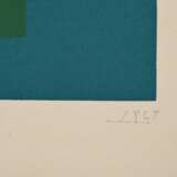 Albers, Josef (1888-1976) "O-G" 1967, Farbserigraphie, 1/200, u. monogr./dat./num./betit., PM 28x28cm, BM 43x43cm, leicht vergilbt und berieben, Randdefekte - photo 2