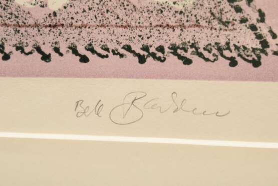Bachem, Bele (1916-2005) "Winterschlaf" 1976, Farblithographie, u. sign./betit., PM 49,3x63,4cm (m.R. 63x79,5cm) - фото 3