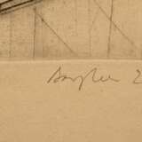 2 Bargheer, Eduard (1901-1979) "Walter T.H." und "Selbst" 1928, Radierungen, 11/20, je u.r. sign., 1x dat., 1x i.d. Platte sign., PM 37,8x24,5-38,3x24,8cm, BM je ca. 52,5x41,5cm, vergilbt, 1x fleckig,… - photo 3