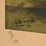 Braque, Georges (1882-1963) "Nature morte aux fruits" 1927, Farblithographie, 107/250, u. sign./num., u.l. i.d. Platte sign./dat., 28,7x72,5cm (m.R. 60x102,5cm) - фото 4