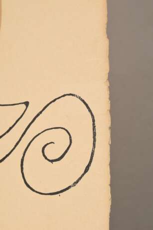 Braque, Georges (1882-1963) „Composition IV“ 1956, Lithographie, 30/250, aus: "Derrière le Miroir", u.l. im Stein monogr., u.r. num., u.l. Prägestempel "Maeght Editeur Paris", BM 39,3x28cm, leicht ver… - фото 4