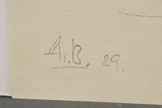 2 Breker, Arno (1900-1991) "Stehende" und "Knieende 1929/30, Lithographien, u. Drucksignatur- und datum, BM 47,2x31cm - фото 4