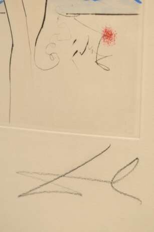 Dali, Salvador (1904-1989) "Diane de Poitiers" 1973, Radierung, handcolor. und -gehöht, 3/150, u. sign./num., u.r. i.d. Platte sign., u. Prägestempel, verso Rechnung "Galerie Wünsche/ Bonn", freigeste… - photo 3