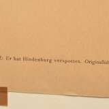 Grosz, George (1893-1959) „Er hat Hindenburg verspottet“ 1920, Lithographie, aus: "Deutsche Graphiker der Gegenwart", u.l. i.d. Platte sign./dat., verso betit./bez., BM 32,2x24cm, Lichtrand - Foto 5