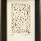 Penck, A.R. (1939-2017) "Figuren", Radierung, 71/100, u. sign./num., PM 14,3x9,3cm, BM 21x12,5cm - фото 2