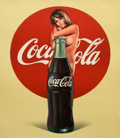 Ramos, Mel (1935-2018) "Lola Cola (Coca Cola)" 1972, Farblithographie, AP, u. sign./dat./bez., mit Artes Zertifikat, 77x63cm (m.R. 90,5x76,5cm) - фото 1