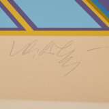 Vasarely, Victor (1906-1997) "Dauve" 1978, Siebdruck, 15/200, u. sign./num., PM 60,5x61cm, BM 76x72,5cm, Lichtrand - Foto 2