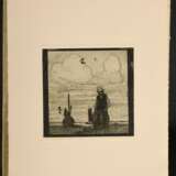 Vogeler, Heinrich (1872-1942) "An den Frühling" 1899/1901, Mappe mit 10 Radierungen und Vorblatt, Platten je monog., Inselverlag/Leipzig, Druck O. Felsing, PM 15,5x15,5cm, BM 34,5x26cm (Mappe 36x27,5), Vorblatt… - Foto 12