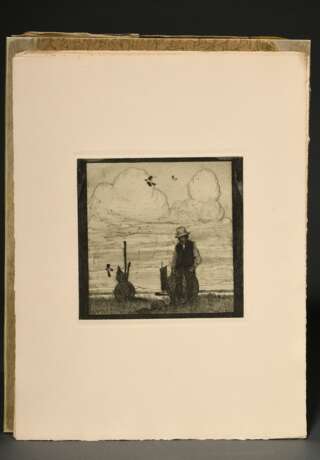 Vogeler, Heinrich (1872-1942) "An den Frühling" 1899/1901, Mappe mit 10 Radierungen und Vorblatt, Platten je monog., Inselverlag/Leipzig, Druck O. Felsing, PM 15,5x15,5cm, BM 34,5x26cm (Mappe 36x27,5), Vorblatt… - photo 12