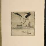 Vogeler, Heinrich (1872-1942) "An den Frühling" 1899/1901, Mappe mit 10 Radierungen und Vorblatt, Platten je monog., Inselverlag/Leipzig, Druck O. Felsing, PM 15,5x15,5cm, BM 34,5x26cm (Mappe 36x27,5), Vorblatt… - Foto 16