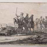 12 Rugendas I, Georg Philipp (1666-1742) "Reiterschlachten", Kupferstiche, gestochen von Georg Conrad Bodenehr (1663-1710), z.T. in Passepartout montiert, PM 16x12,5cm, BM ca. 24,5x20cm, z.T. beschnitten, diver… - photo 3