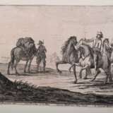 12 Rugendas I, Georg Philipp (1666-1742) "Reiterschlachten", Kupferstiche, gestochen von Georg Conrad Bodenehr (1663-1710), z.T. in Passepartout montiert, PM 16x12,5cm, BM ca. 24,5x20cm, z.T. beschnitten, diver… - photo 6