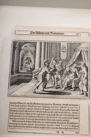 28 Kupferstiche, wohl alle aus "Joh. Ludov. Gottfridi Historische Chronica, Oder Beschreibung der fürnehmsten Geschichten, so sich von Anfang der Welt, biß auf das Jahr Christi 1619 zugetragen..." (Johann Ludwi… - photo 3