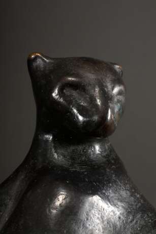 Born, Mechthild (*1941) "Geparden Paar" 1993, Bronze, dunkel patiniert, 99/349, am Boden monogr., mit Artes Zertifikat, L. 24/30cm, min. Altersspuren - photo 3