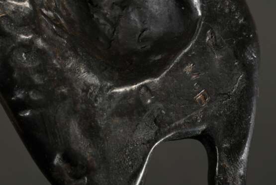 Born, Mechthild (*1941) "Geparden Paar" 1993, Bronze, dunkel patiniert, 99/349, am Boden monogr., mit Artes Zertifikat, L. 24/30cm, min. Altersspuren - photo 6