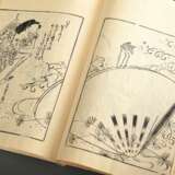 2 Bände Kitao Masayoshi gen. Keisai Kuwagata (1764-1824) Holzschnitt Vorlage Bücher für Künstler, ca. 41 Blatt und ca. 36 Blatt, 25,8x18,3x1cm, kleine Defekte, z.T. beschriftet und bemalt - Foto 10