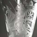 Barock Pokal mit fein eingeschliffenem Wappen von Ostfriesland auf der Kuppa, 18.Jh., H. 20,1cm, Ø 8,5cm, Fuß durch Silber ersetzt - photo 3