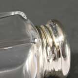 8 Eckige Glassalzsteuer mit Silber 925 Schraubdeckel, H. 4,1cm - фото 3