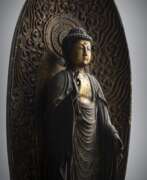 Страны и континенты. Holzfigur des Amida-nyorai, Japan, Muromachi-Periode