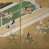 Sechsteiliger Paravent mit Szene aus dem Roman des Prinzen Genji - фото 7