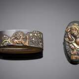 Fuchi und kashira aus shibuichi - photo 1