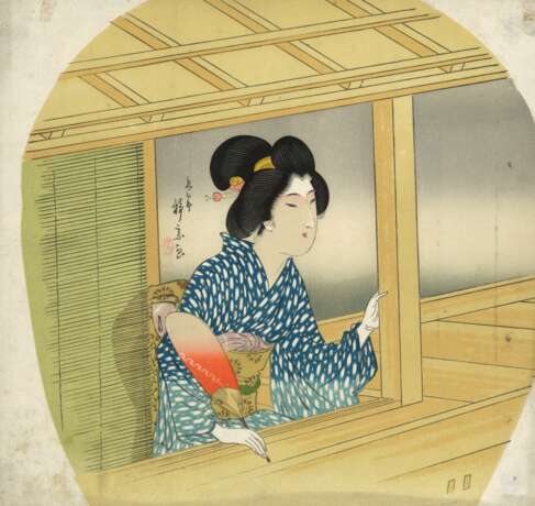 Utagawa Kunisada II (1823 - 1880), Toyoharu Chikanobu (1838 - 1912), Mizuno Toshikata (1866 - 1908) und Seisai - Foto 5