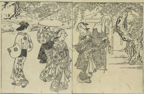 Nishikawa Sukenobu (1671 - 1750), Katsukawa Shunshô 1726 - 1793) & Kitao Shigemasa (1739 - 1820) und andere Künstler - Foto 7