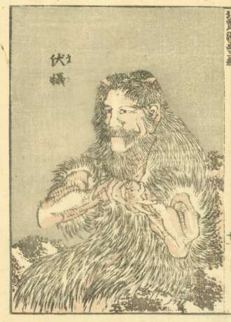Katsushika Hokusai (1760 - 1849): 15 Passepartouts mit Doppel- bzw. einzelnen Buchseiten - photo 6