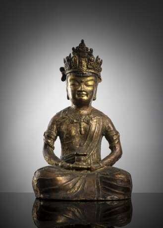 Vergoldete Bronze eines Bodhisattva - photo 1