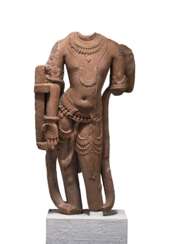 Schöne und feine Sandsteinfigur des Vishnu
