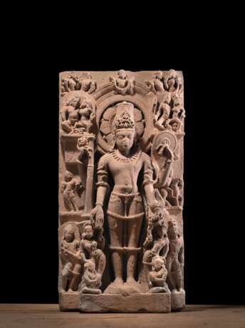 Feine Sandsteinstele des Vishnu - Foto 1