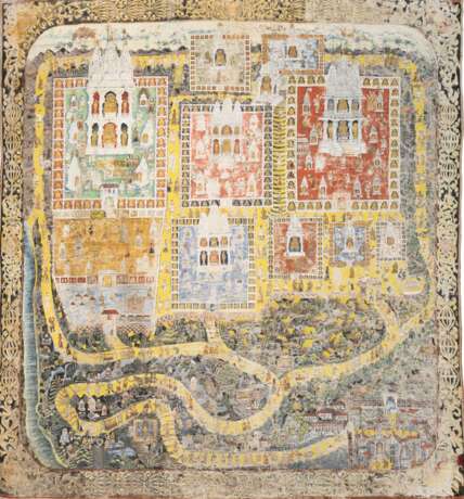 Großes Picchavai mit Darstellung einer Pilgerkarte - фото 1