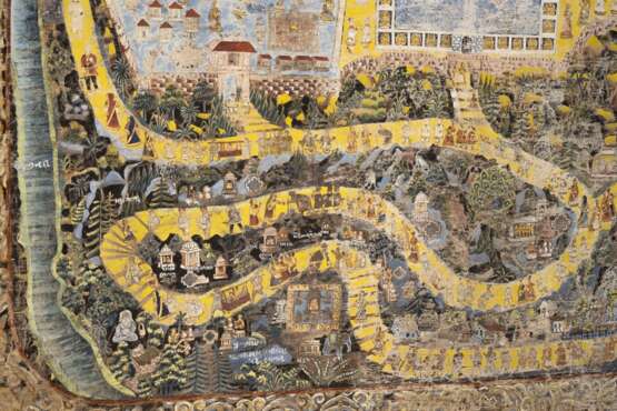 Großes Picchavai mit Darstellung einer Pilgerkarte - photo 4