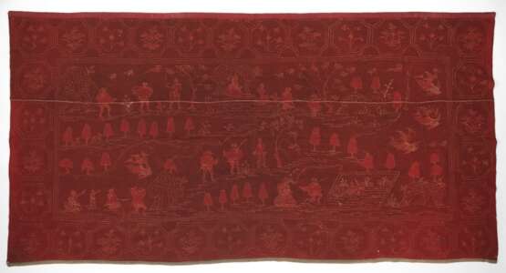 Seltener und bedeutender kalaga-Behang mit Szenen aus der Geschichte der Manohari - фото 5